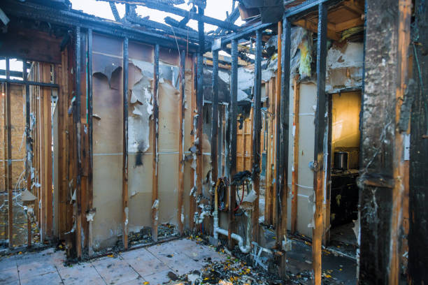 Professional Fire Damage Removal technician working in Glen Gardner, NJ